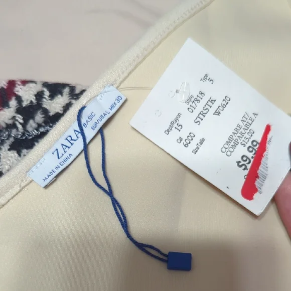 Zara Multicolor Houndstooth Camisole - Picture 5 of 7